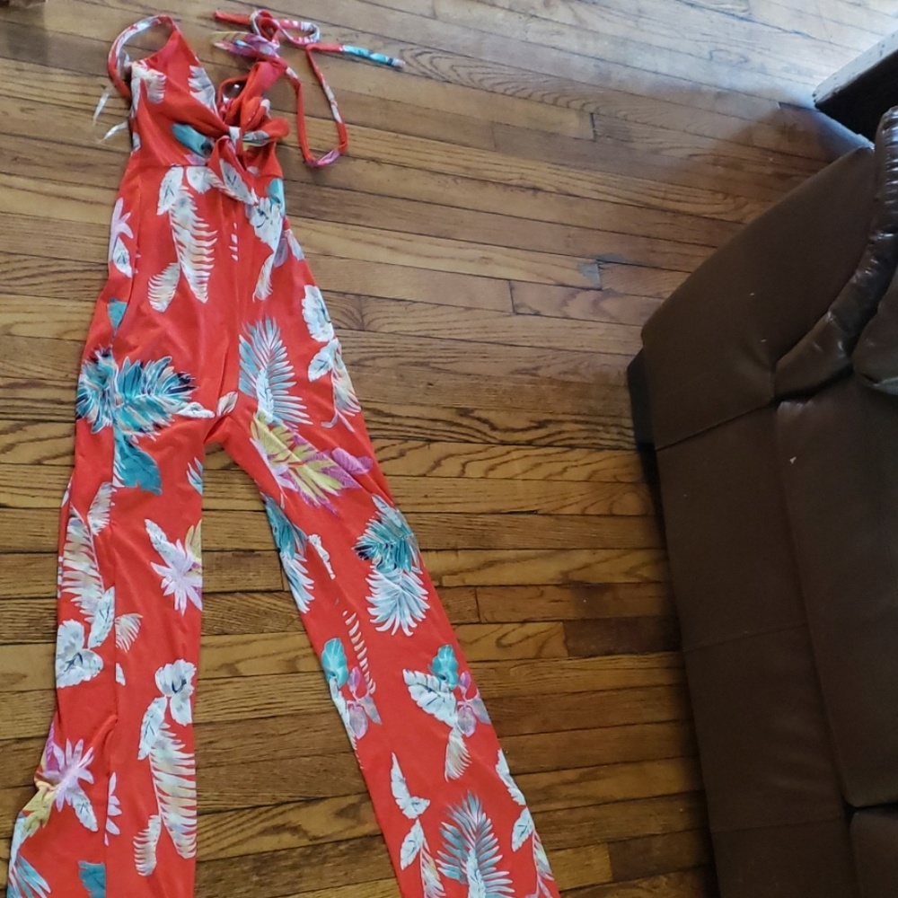 Red jumpsuit